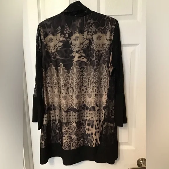 Plus Size Variations Dressy Top - Picture 2 of 4